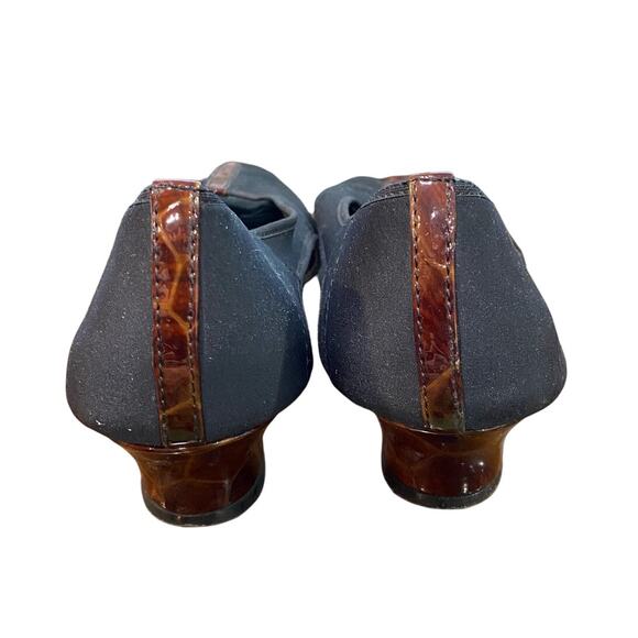 Prevata Black Peep Toe Low Heels Sz 10C - Picture 7 of 10